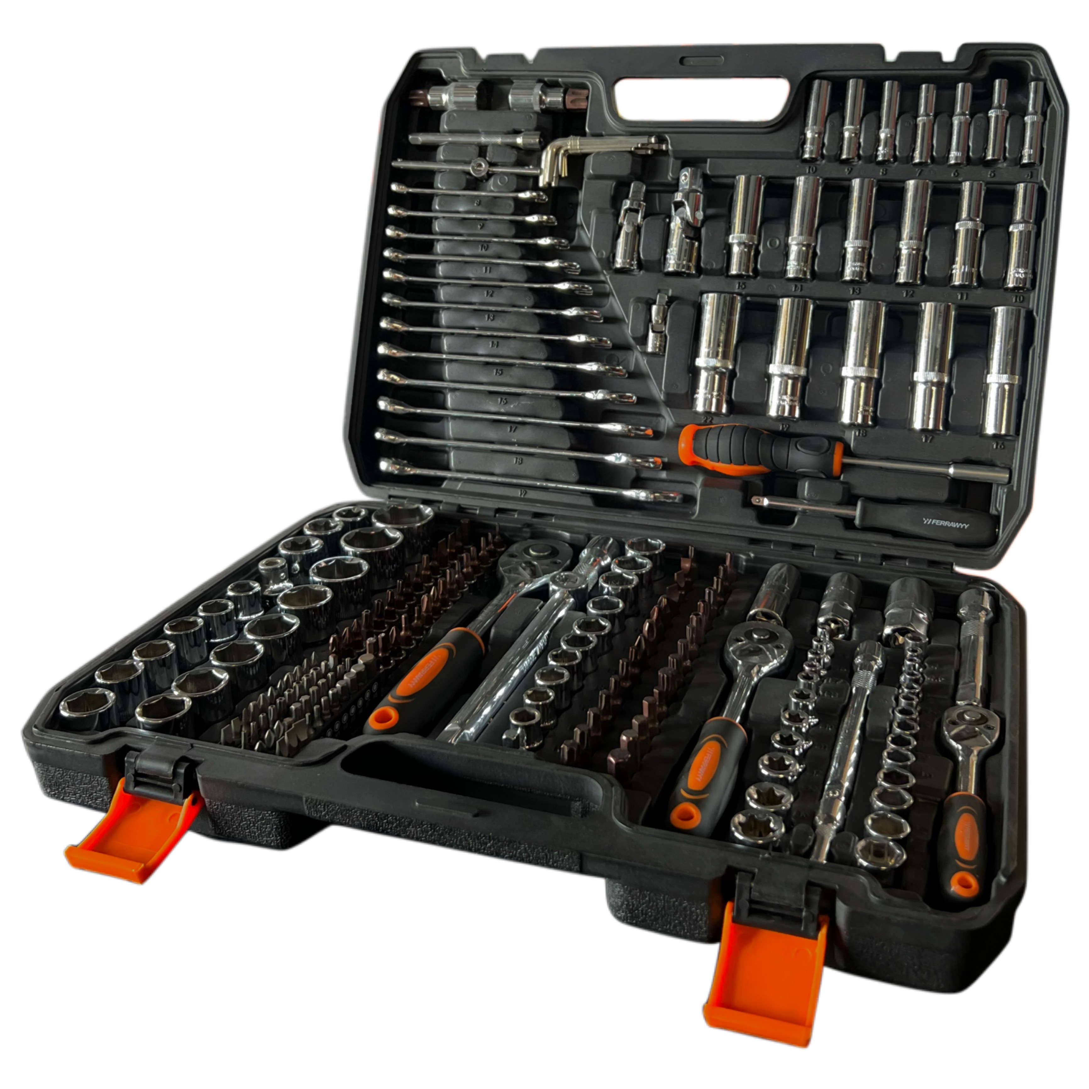 Juego de Cubos 3/8", 1/4" y 1/2" - - 216 Pzs